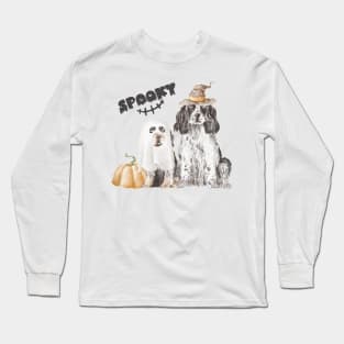 Spooky Halloween Dog Long Sleeve T-Shirt